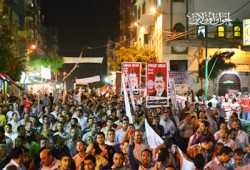 مسيرات ليلية بالإسكندرية لدعم محمد مرسي