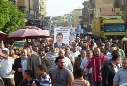 مسيرة حاشدة بمنيا القمح دعمًا للدكتور مرسي