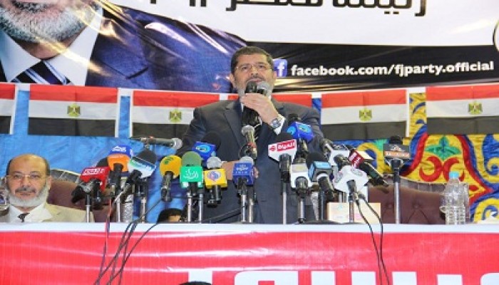 مرسي: تقدمنا للرئاسة لإنقاذ الثورة ونهضة مصر