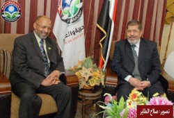 "الحرية والعدالة" يستقبل سفير جزر القمر بالقاهرة
