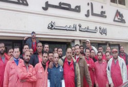 "غاز مصر" يفضون الاعتصام بعد تدخل نواب الحرية والعدالة