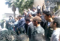 مظاهرة طلابية بالإسكندرية ضد تعسف "سياحة وفنادق"