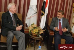 "الحرية والعدالة" يستقبل سفير الدانمارك