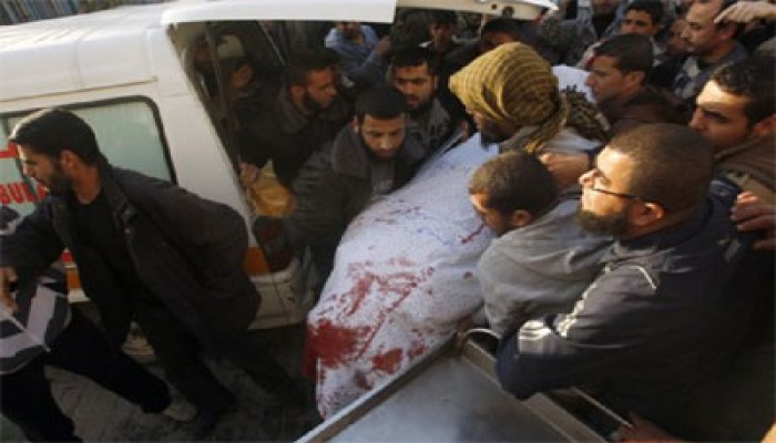ارتفاع عدد شهداء القصف الصهيوني على غزة إلى 14