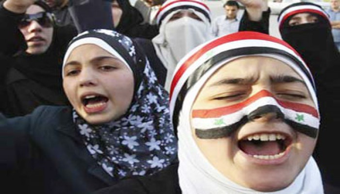 مسيرة طلابية بالآلاف من جامعة القاهرة للخارجية دعمًا لسوريا