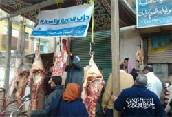 "الحرية والعدالة" يقيم منافذ لبيع اللحوم بالمنيا