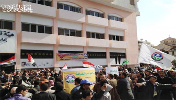 قافلة "الحرية والعدالة" بالجيزة تصل بورسعيد