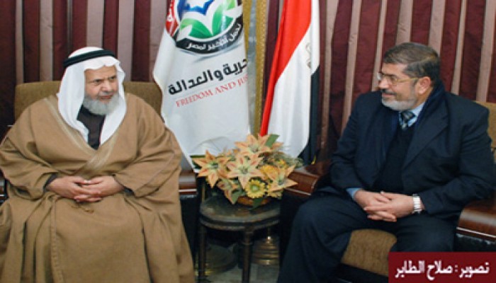 وفد أردني يقدم التهنئة لحزب الحرية والعدالة