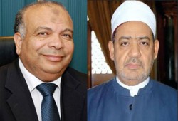 شيخ الأزهر يهنئ الكتاتني برئاسة مجلس الشعب