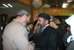 النائب الشيخ أحمدي قاسم يزور كنائس الفيوم