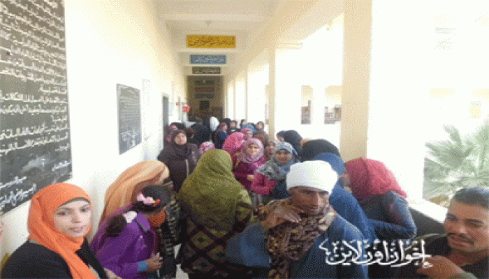 طوابير الناخبين في الدقهلية تنتظر بدء التصويت