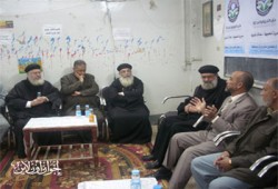 وفد مطرانية ديروط يهنئ "الحرية والعدالة" بأسيوط