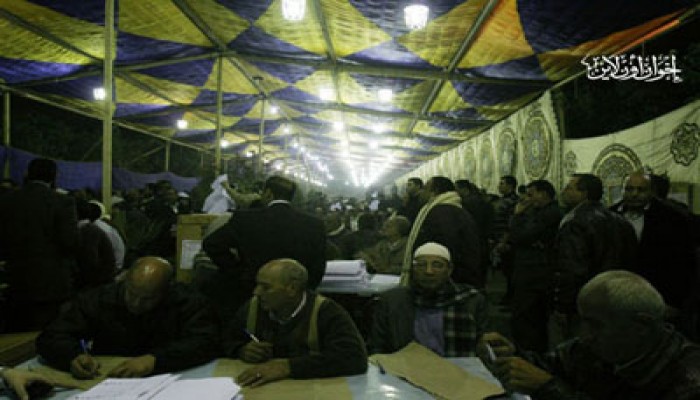 مرشح الحرية والعدالة بالإسماعيلية يتقدم في بداية الفرز