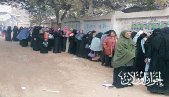 انتظام التصويت في الدائرة الخامسة بالجيزة