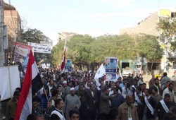 مسيرة حاشدة لمرشحي "الحرية والعدالة" بالمنيا