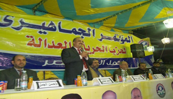 مؤتمرات ومسيرات وجولات نسائية لمرشحي الحرية والعدالة بالقليوبية