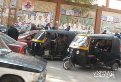 "التوك توك" وسيلة المواصلات في انتخابات "إمبابة"