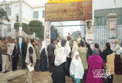 محضر لوكيل مرشح حاول تعطيل الانتخابات ببني سويف