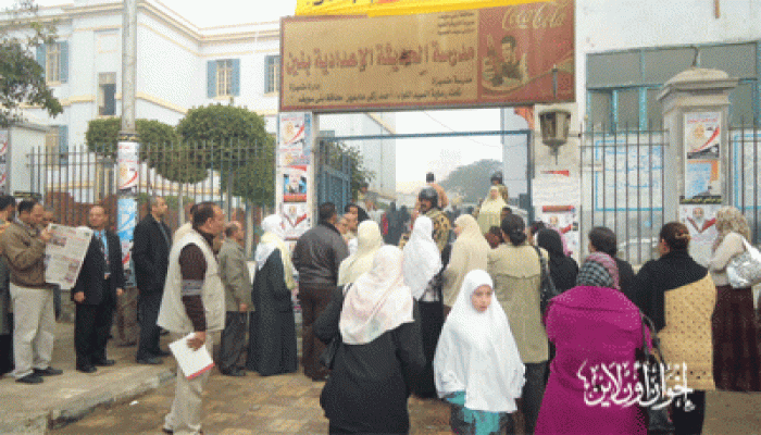 محضر لوكيل مرشح حاول تعطيل الانتخابات ببني سويف