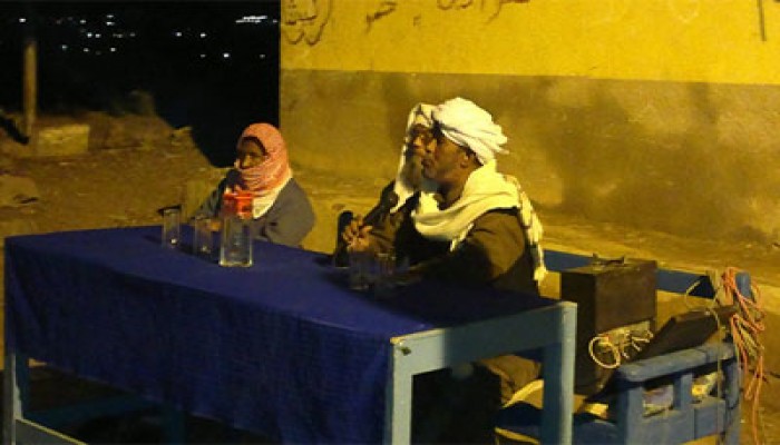 مرشح "الحرية والعدالة" بأسوان يختتم جولاته بزيارة النوبة