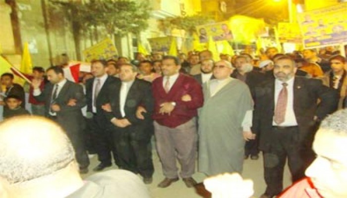 حواس يختتم جولاته الانتخابية بمسيرة في البدرشين