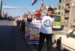 مسيرة لطلاب "الزقازيق" في ختام "صوتك هيبني مصر"