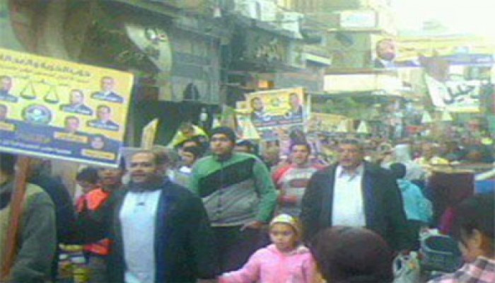 3 آلاف في مسيرة تأييد "الحرية والعدالة" بالجيزة