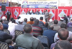 مؤتمران انتخابيان للحرية والعدالة بشبرا الخيمة