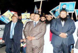 وقفة لتأييد عصام مختار ويسري في مدينة نصر