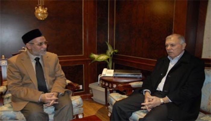 المرشد العام يستقبل سفير فلسطين بالقاهرة