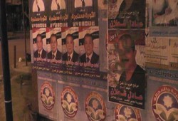 فلول البحيرة يطمسون لوحات "الحرية والعدالة"!