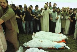 تشييع جثامين قادة المقاومة بغزة