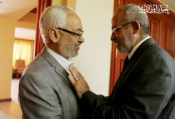 المرشد العام يستقبل الشيخ راشد الغنوشي