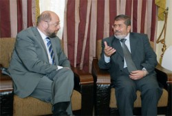 د. مرسي يستقبل وفدين من "الأوروبي" ومركز تركي