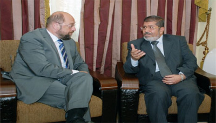 د. مرسي يستقبل وفدين من "الأوروبي" ومركز تركي