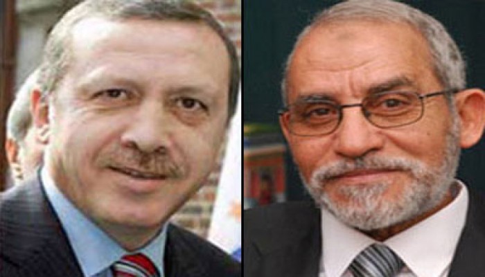 المرشد العام يهنئ أردوغان بتشكيل الحكومة