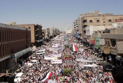 مليونية جديدة باليمن وصالح يتمسك بالكرسي