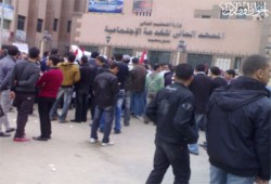 احتجاجات طلابية بالإسماعيلية وبورسعيد