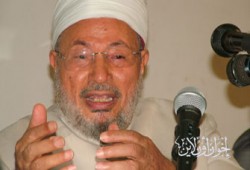 القرضاوي يحرم استخدام القوة ضد المتظاهرين