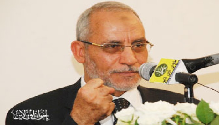 المرشد العام يدعو الفلسطينيين للوحدة على أرضية المقاومة