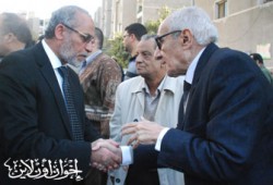 المرشد العام يتقدم مشيِّعي د. أحمد حشاد