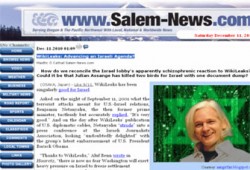 سالم نيوز الأمريكية: "ويكيليكس" تخدم الأجندة الصهيونية