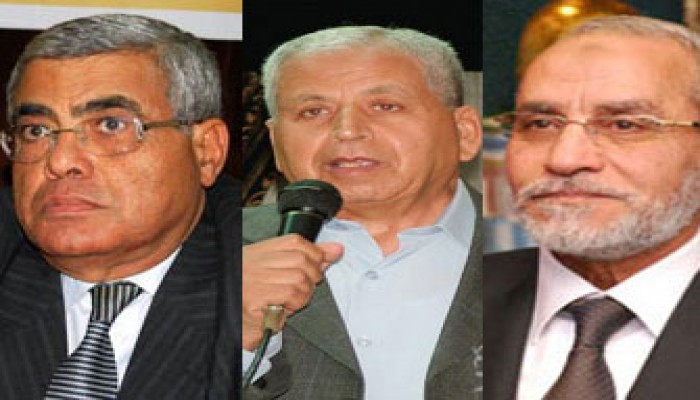 المرشد العام يلتقي د. عبد الجليل مصطفى و د. حسن نافعة