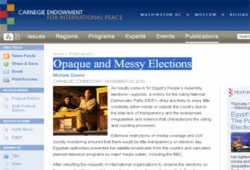 مؤسسة "كارنيجي": الانتخابات المصرية كذبة كبيرة