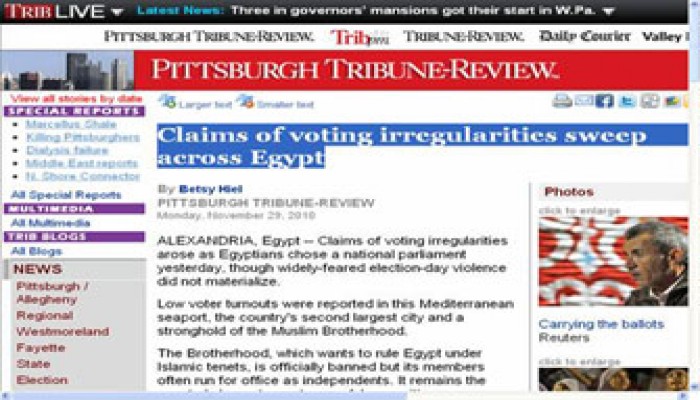 "بيتسبيرج تريبيون" تفضح كذب "الوطني"!