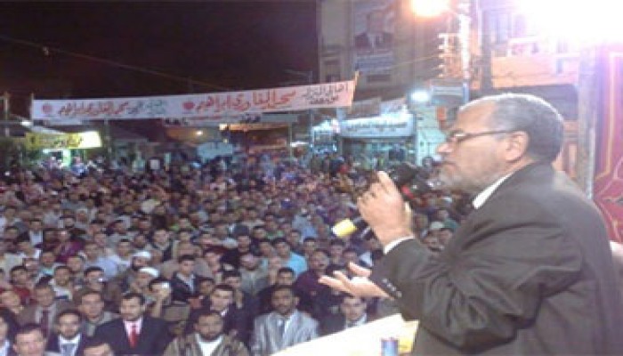 مؤتمر حاشد واستقبال بالورد لمرشحي الدقهلية