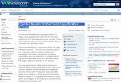 "صوت أمريكا" ترصد التجاوزات الأمنية ضد مرشحي الإخوان