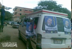 مسيرة بالسيارات للسيد صالح بمنشأة القناطر