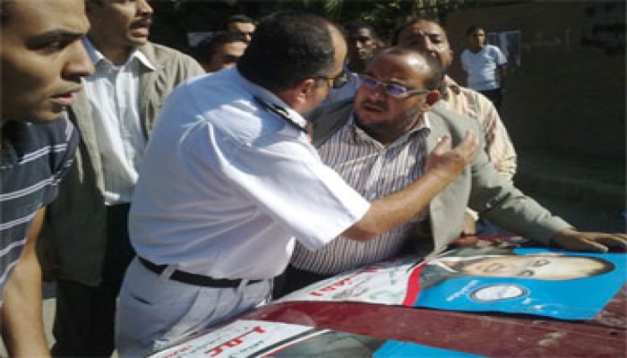 سحل أنصار مرشح الإخوان بحلوان وتفريق مسيرته بالقوة