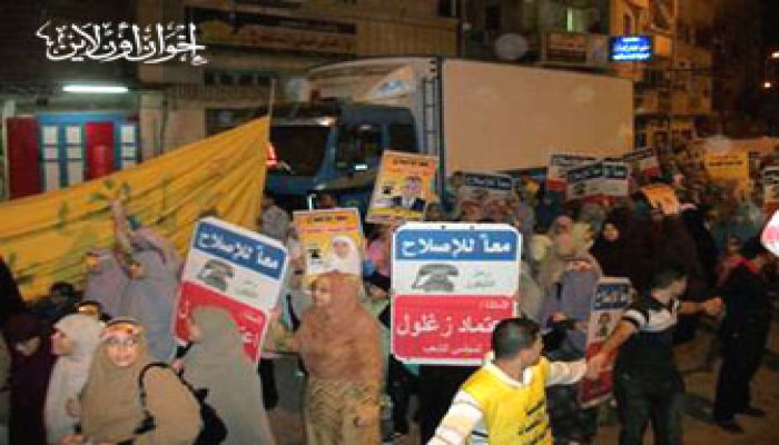 التفاف شعبي حول مرشحي الإخوان بدمياط